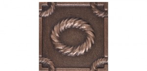 Metal Rosette 06 Bronze