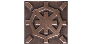 Metal Rosette 07 Bronze