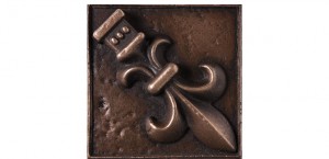 Metal Rosette 20 Bronze